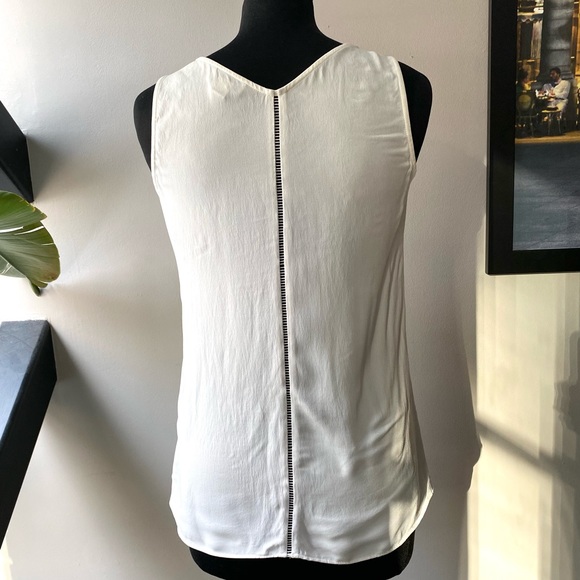 Reiss White Sleeveless Blouse Top - Picture 3 of 7